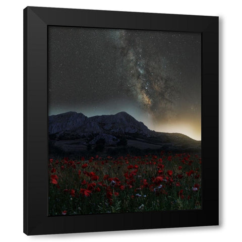 The light pollution Black Modern Wood Framed Art Print by Del Puerto, Javier