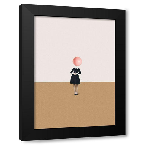 Obvious imperfections Black Modern Wood Framed Art Print with Double Matting by Leon, Maarten