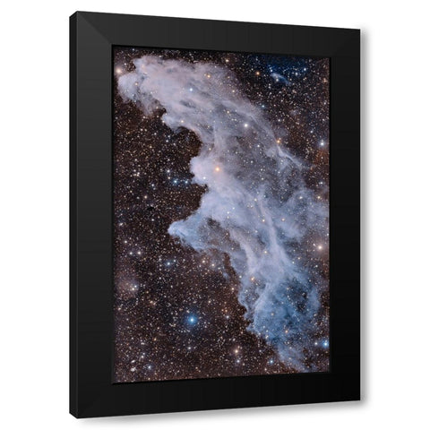 The Witch Head Nebula Black Modern Wood Framed Art Print by Chander, Vikas