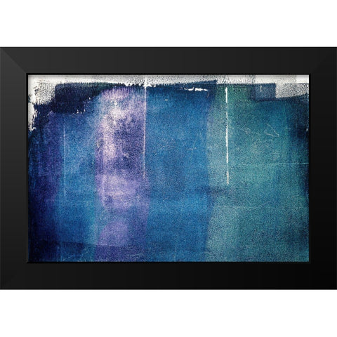 Painted Textures Black Modern Wood Framed Art Print by Mossholder, Tim