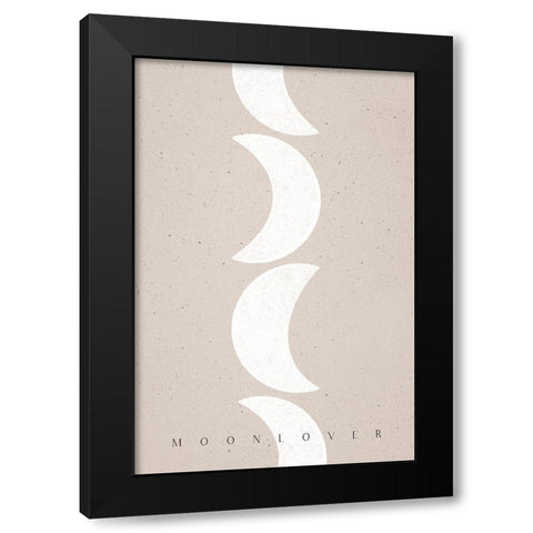 Moonlover Black Modern Wood Framed Art Print by Sawall, Anastasia