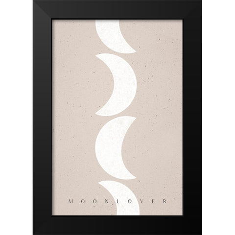 Moonlover Black Modern Wood Framed Art Print by Sawall, Anastasia