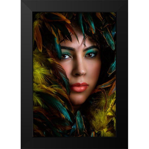 Untitled Black Modern Wood Framed Art Print by Pandya, Hardik