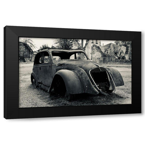 French History Black Modern Wood Framed Art Print by Alcantara, Miguel
