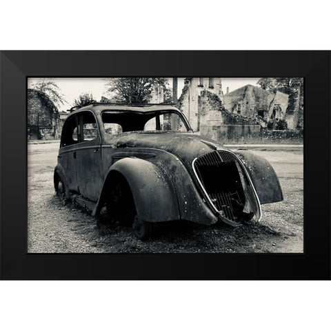 French History Black Modern Wood Framed Art Print by Alcantara, Miguel