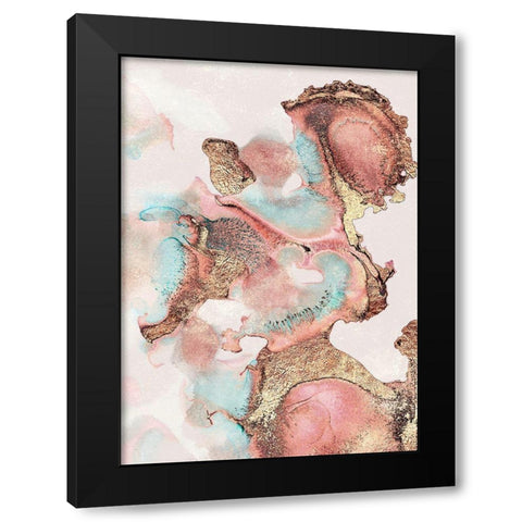 Pretty Ink Black Modern Wood Framed Art Print with Double Matting by Fredriksson, Elisabeth