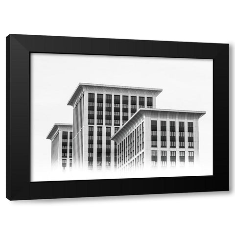 Prime Time Residential Complex Black Modern Wood Framed Art Print by Kotov, Andrey