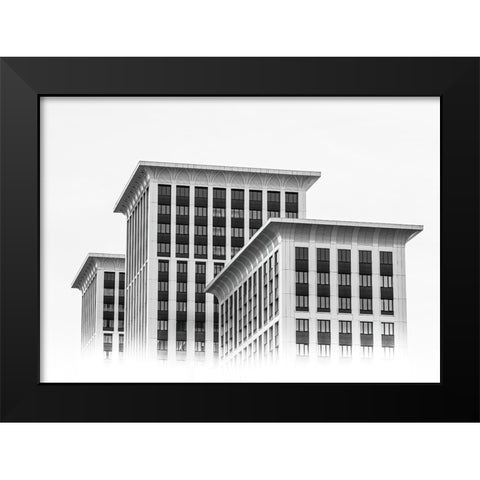Prime Time Residential Complex Black Modern Wood Framed Art Print by Kotov, Andrey