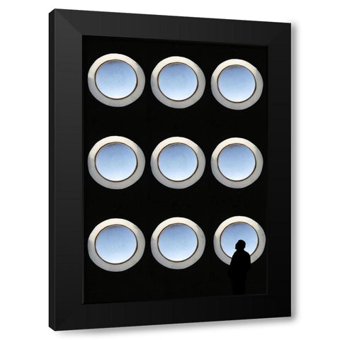Lost in space Black Modern Wood Framed Art Print by Cederberg, Marcus