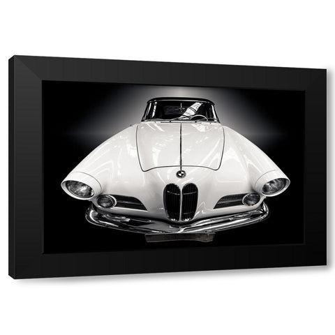 The Cabriolet Black Modern Wood Framed Art Print by Weber, Roland