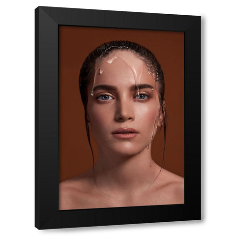 King of The Wizards Black Modern Wood Framed Art Print with Double Matting by Naderi, Peyman