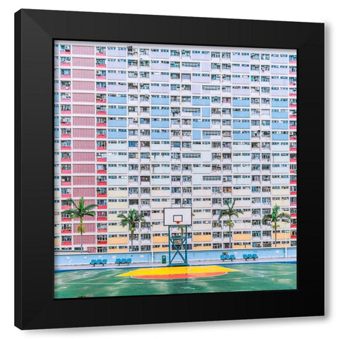 Qrainbowq Estate Black Modern Wood Framed Art Print with Double Matting by Xiaobei, Han