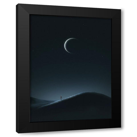 Light And Silence Black Modern Wood Framed Art Print by CVV