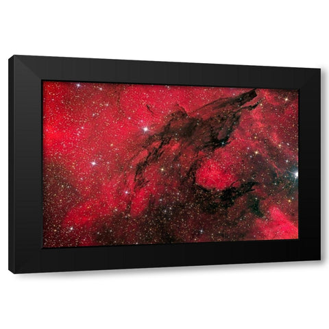 Hungry like the Wolf Black Modern Wood Framed Art Print by Chander, Vikas