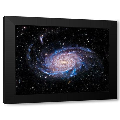 NGC 6744 Galaxy Black Modern Wood Framed Art Print by Chander, Vikas