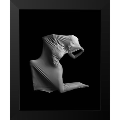 Harmony Black Modern Wood Framed Art Print by Stein, Tali