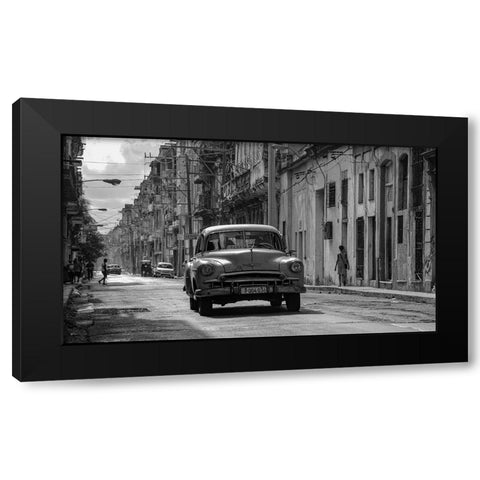 Havana in Black a White Black Modern Wood Framed Art Print by Einhorn, Itzik