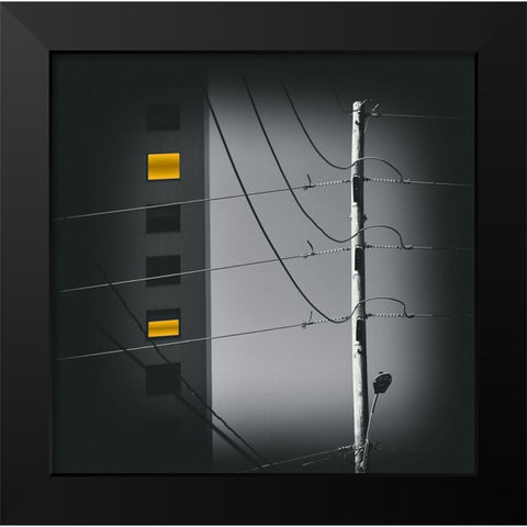 Supply A Demand Black Modern Wood Framed Art Print by Strelok