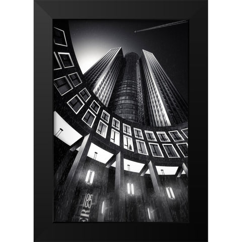 Frankfurt 185 Black Modern Wood Framed Art Print by Otero Sobrino, Dani