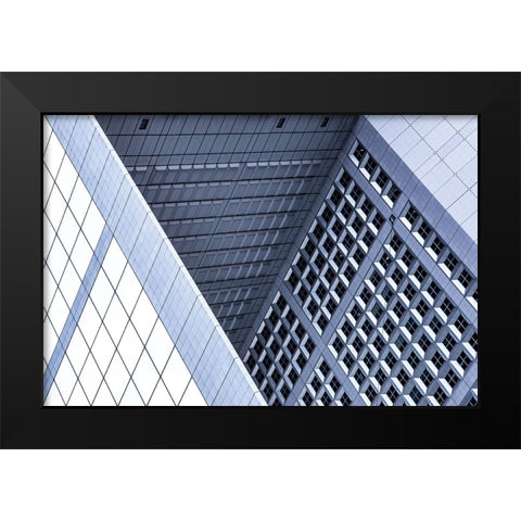 Grande Arche Geometry Black Modern Wood Framed Art Print by Wride, Linda