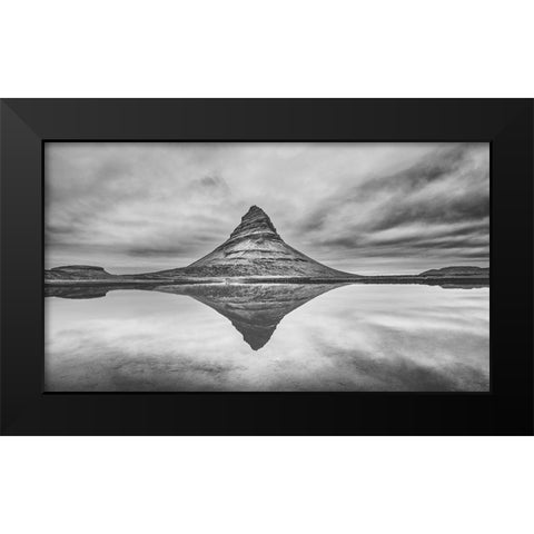 Symmetry Black Modern Wood Framed Art Print by G, May
