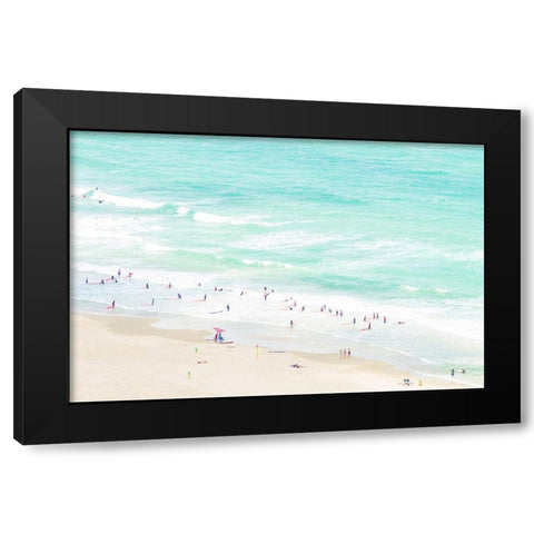 Summertime Black Modern Wood Framed Art Print with Double Matting by Raif, Joshua