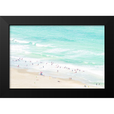 Summertime Black Modern Wood Framed Art Print by Raif, Joshua