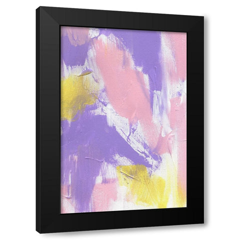 Color Bomb Black Modern Wood Framed Art Print with Double Matting by Uplusmestudio