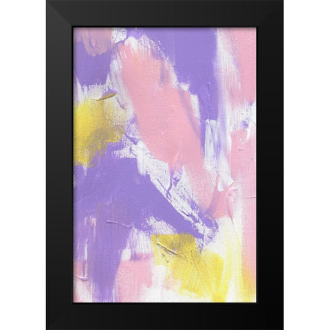 Color Bomb Black Modern Wood Framed Art Print by Uplusmestudio