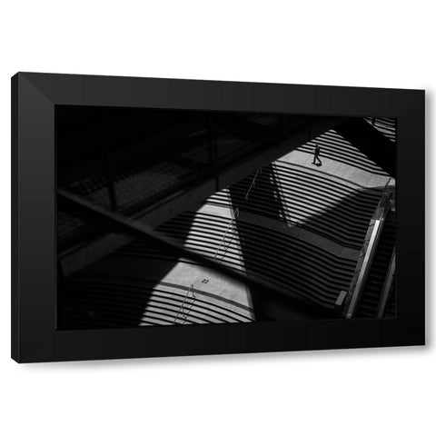 Cast A Shadow Black Modern Wood Framed Art Print by Hata, Satoshi