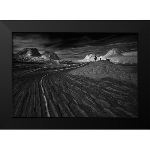 Wcwfwhite Pocket Black Modern Wood Framed Art Print by Zeng, Jiahong