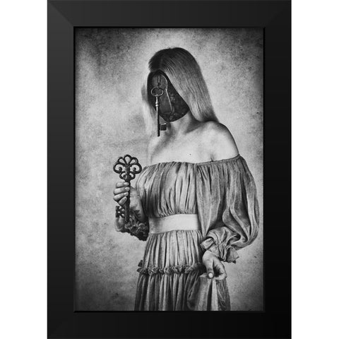 Keys Keeper Black Modern Wood Framed Art Print by Ulfig Arps, Sandra