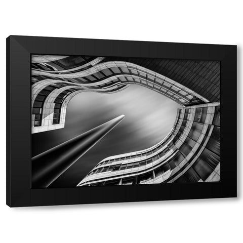 Kap Bogen Black Modern Wood Framed Art Print by Figueras, Antoni