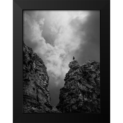 Endless Way Black Modern Wood Framed Art Print by Noori, Saba
