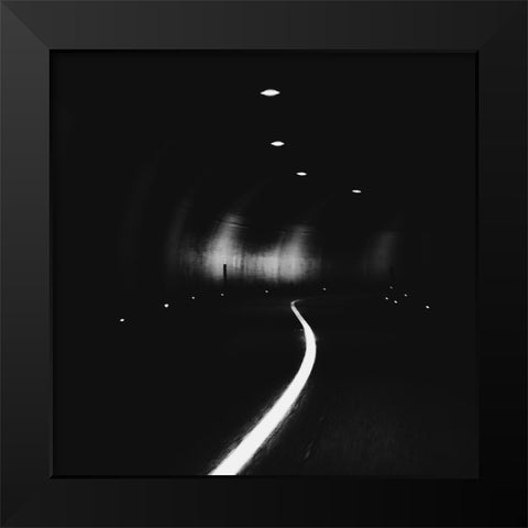 DrIVe Black Modern Wood Framed Art Print by Wasinger, Renate