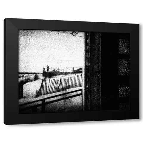 No Tomorrow Black Modern Wood Framed Art Print with Double Matting by Correia, Rui
