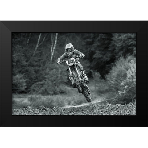 19 Black Modern Wood Framed Art Print by Stepanov, Dmitry