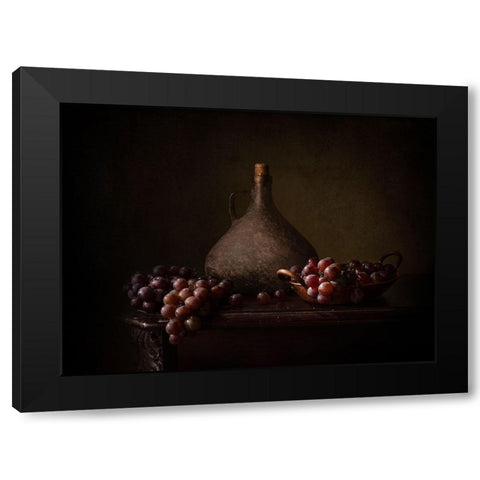 Somewhere In Time Black Modern Wood Framed Art Print with Double Matting by Perfoncio, Margareth