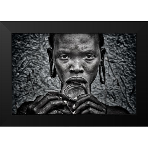 Surmi Woman. Black Modern Wood Framed Art Print by Inazio Kuesta, Joxe