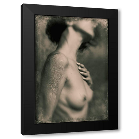 Untitled Black Modern Wood Framed Art Print by Bousca, Bogdan