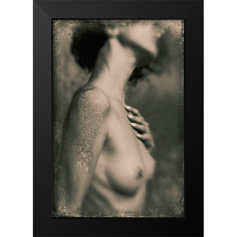 Untitled Black Modern Wood Framed Art Print by Bousca, Bogdan