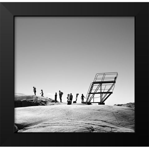 Abandoned Black Modern Wood Framed Art Print by Ogazzi, Alex