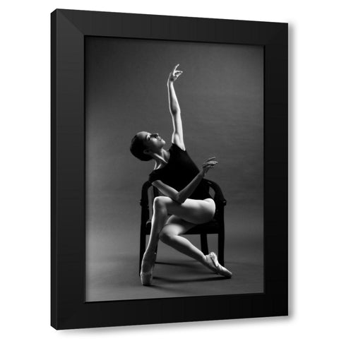 Untitled Black Modern Wood Framed Art Print with Double Matting by Fridman, Eleonora