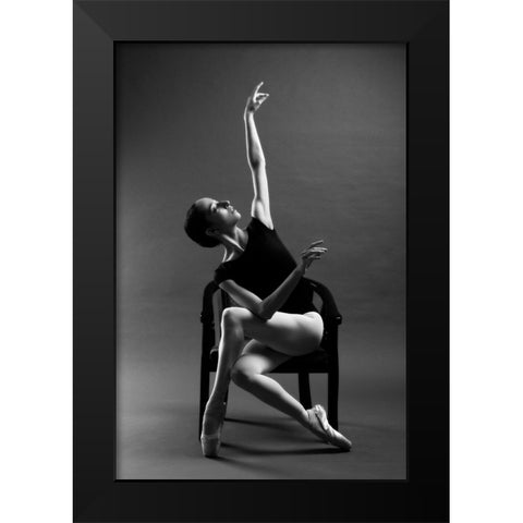 Untitled Black Modern Wood Framed Art Print by Fridman, Eleonora