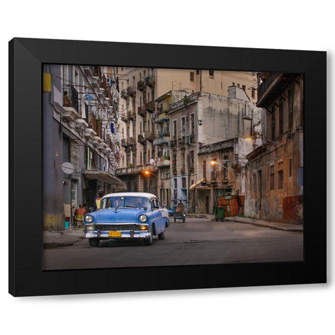 Good Evening 2 Black Modern Wood Framed Art Print with Double Matting by Creativeartsolution, Khoshro