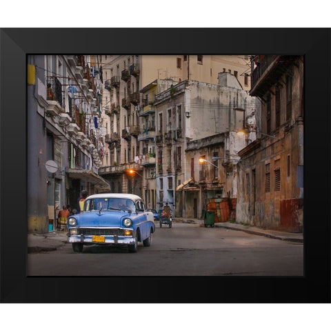 Good Evening 2 Black Modern Wood Framed Art Print by Creativeartsolution, Khoshro