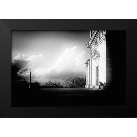 Alone Black Modern Wood Framed Art Print by Parola, Roberto