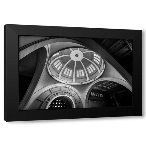 Untitled Black Modern Wood Framed Art Print with Double Matting by Hishamtwhed