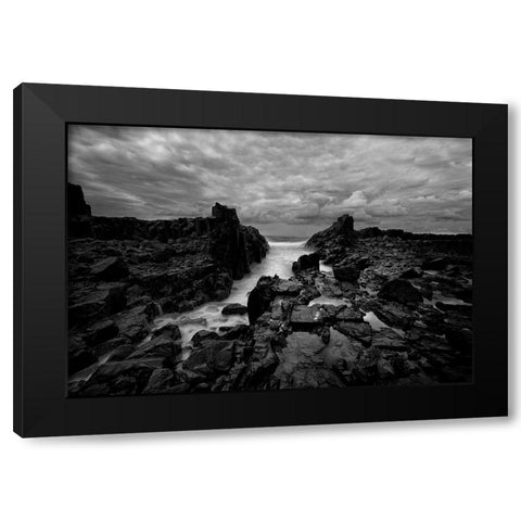 Dragons Maw Black Modern Wood Framed Art Print with Double Matting by Sowter, Ashley