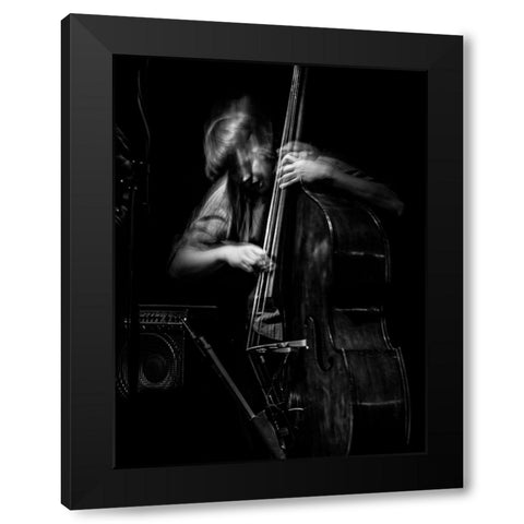 Jazz Emotion Black Modern Wood Framed Art Print with Double Matting by Yamamoto, Eiji